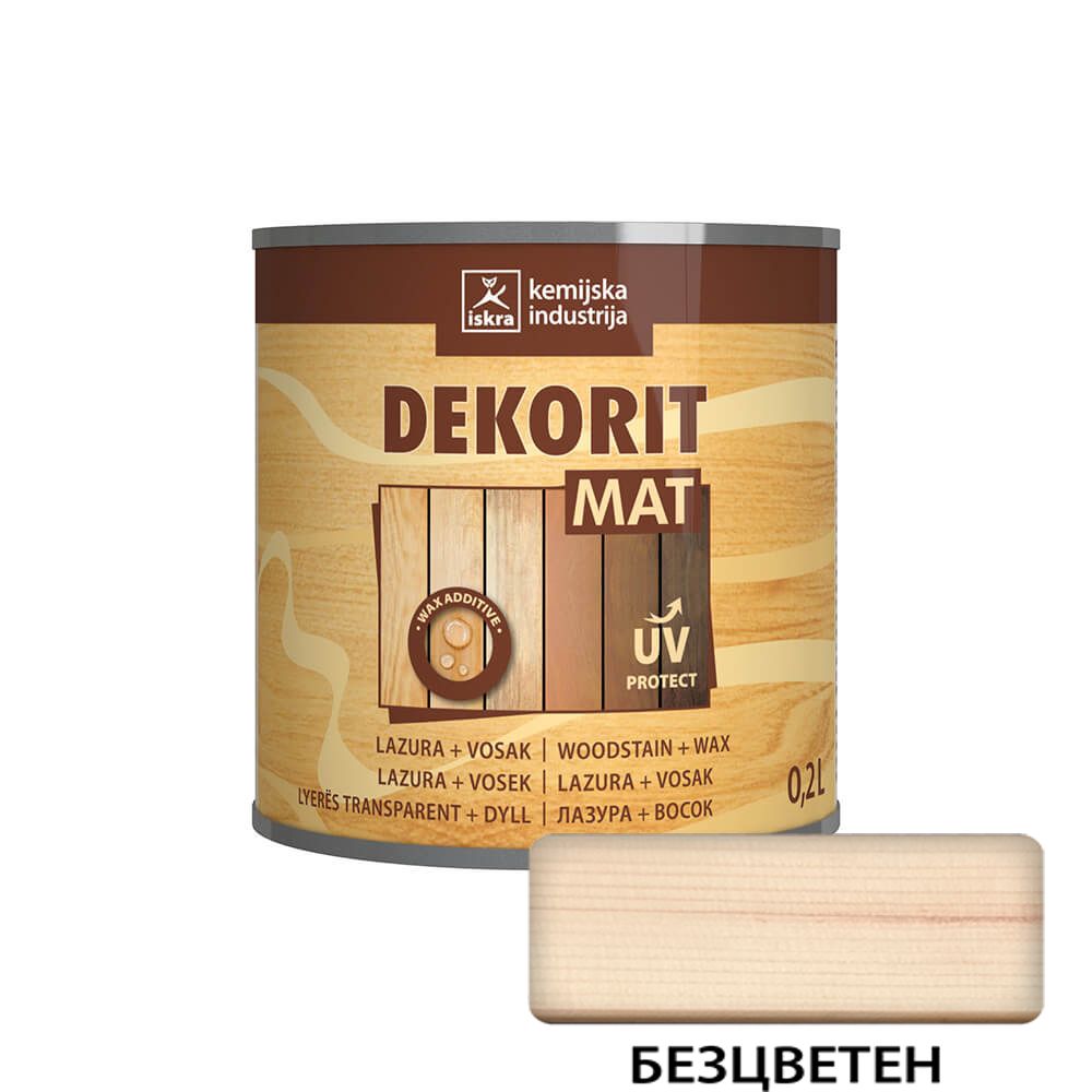 DEKORIT MAT 200 ml безцветен