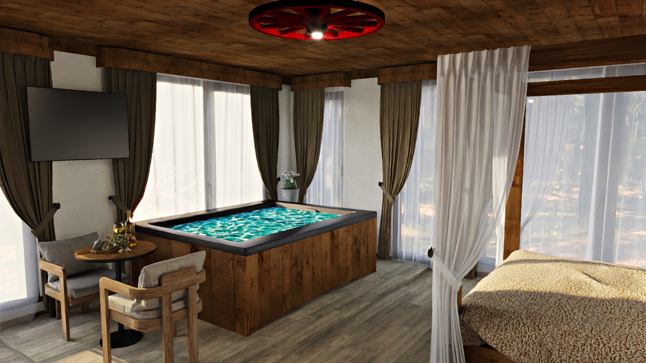 3D визуализация
 Комплекс Старите къщи с.Медово
Реален проект