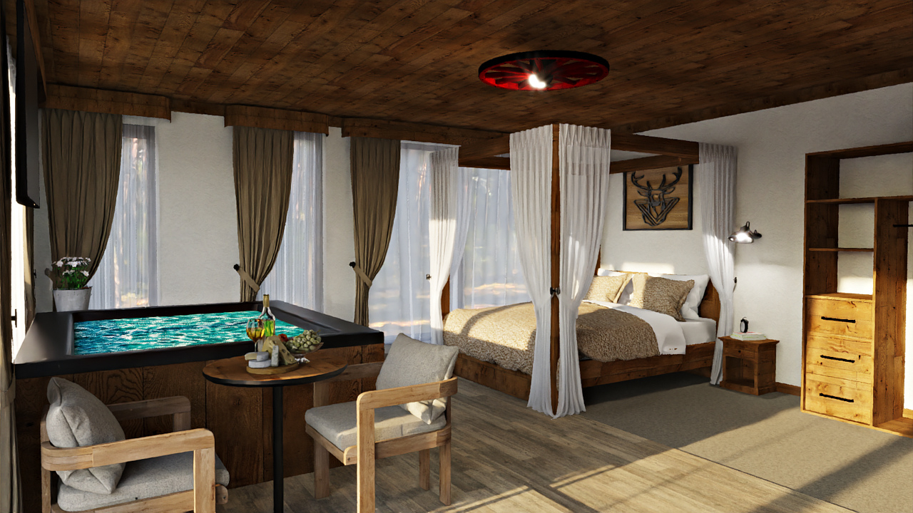 3D визуализация
 Комплекс Старите къщи с.Медово
Реален проект