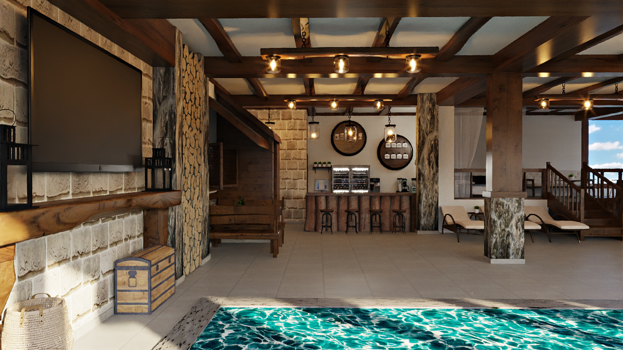 3D визуализация
 Комплекс Старите къщи с.Медово
Реален проект