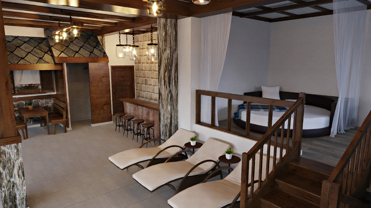 3D визуализация
 Комплекс Старите къщи с.Медово
Реален проект