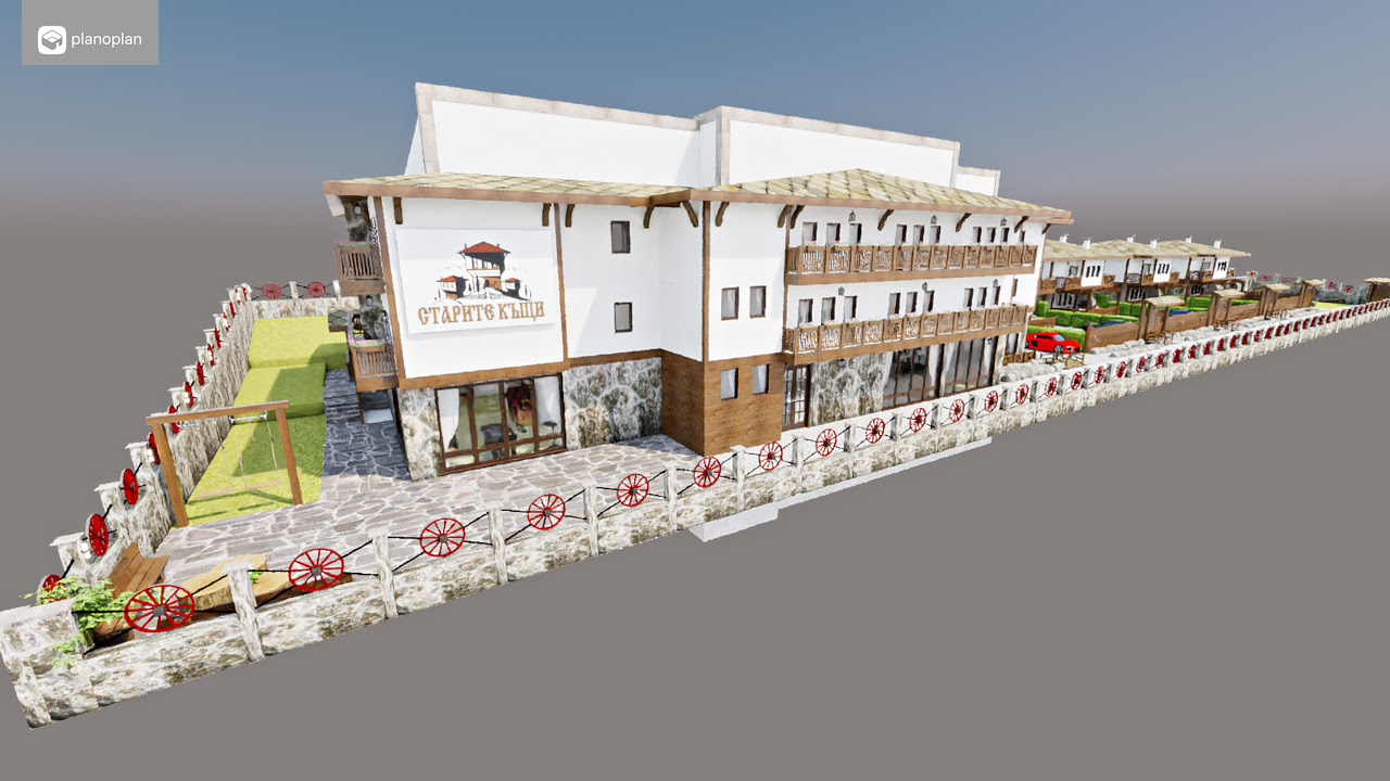 3D визуализация
 Комплекс Старите къщи с.Медово
Реален проект