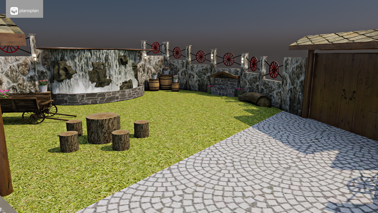 3D визуализация
 Комплекс Старите къщи с.Медово
Реален проект