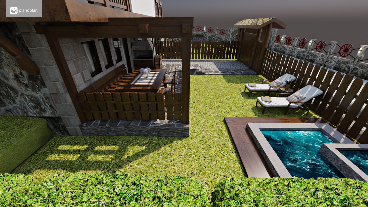 3D визуализация
 Комплекс Старите къщи с.Медово
Реален проект