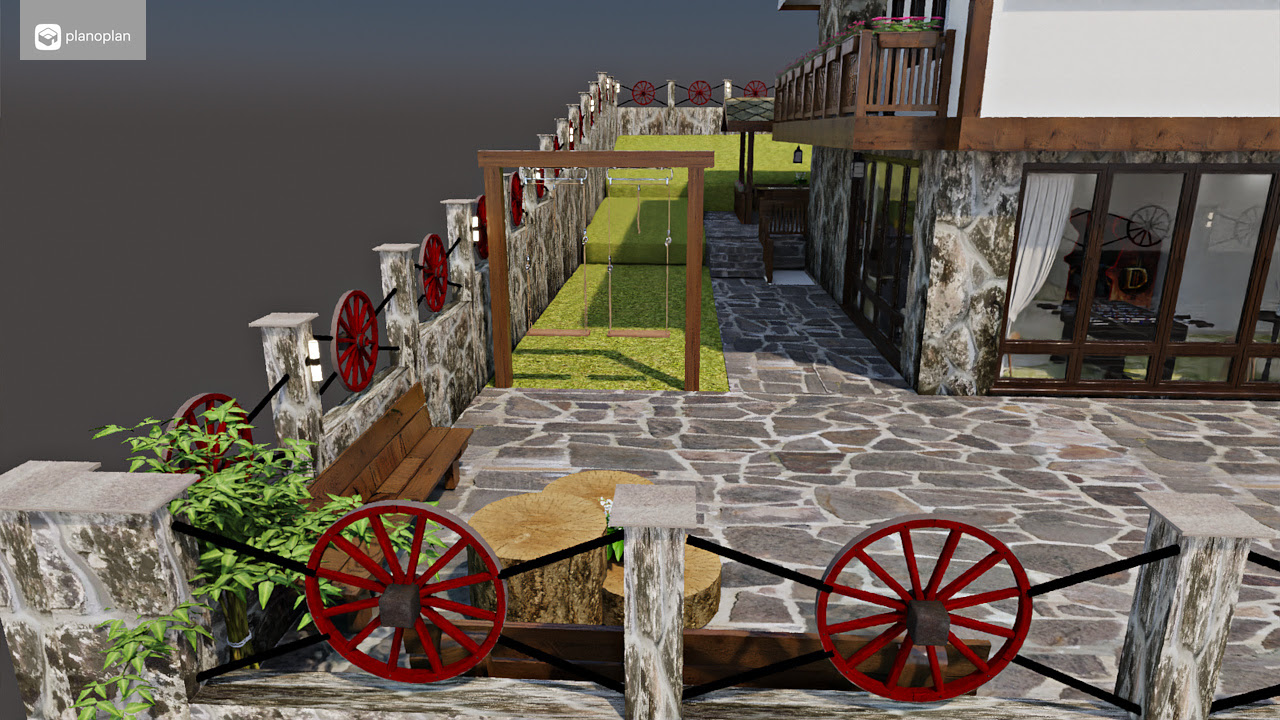 3D визуализация
 Комплекс Старите къщи с.Медово
Реален проект