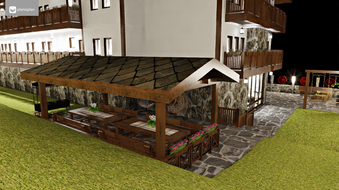 3D визуализация
 Комплекс Старите къщи с.Медово
Реален проект